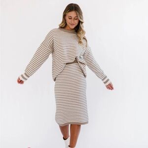 Fehrnvi Harper Sweater Skirt Set